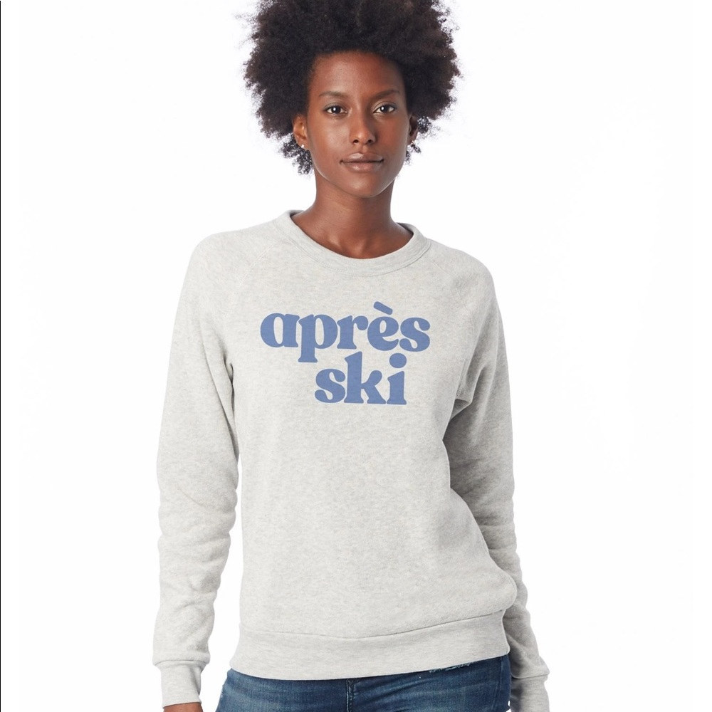 August Ink Apres Ski Sweatshirt Soft Comfy Snow